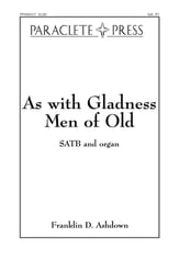 As with Gladness Men of Old SATB choral sheet music cover